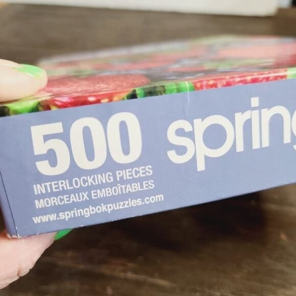 Springbok 1000 Piece Strawberry Blueberries Puzzle Fruit Garden Vegan - Picture 8 of 11